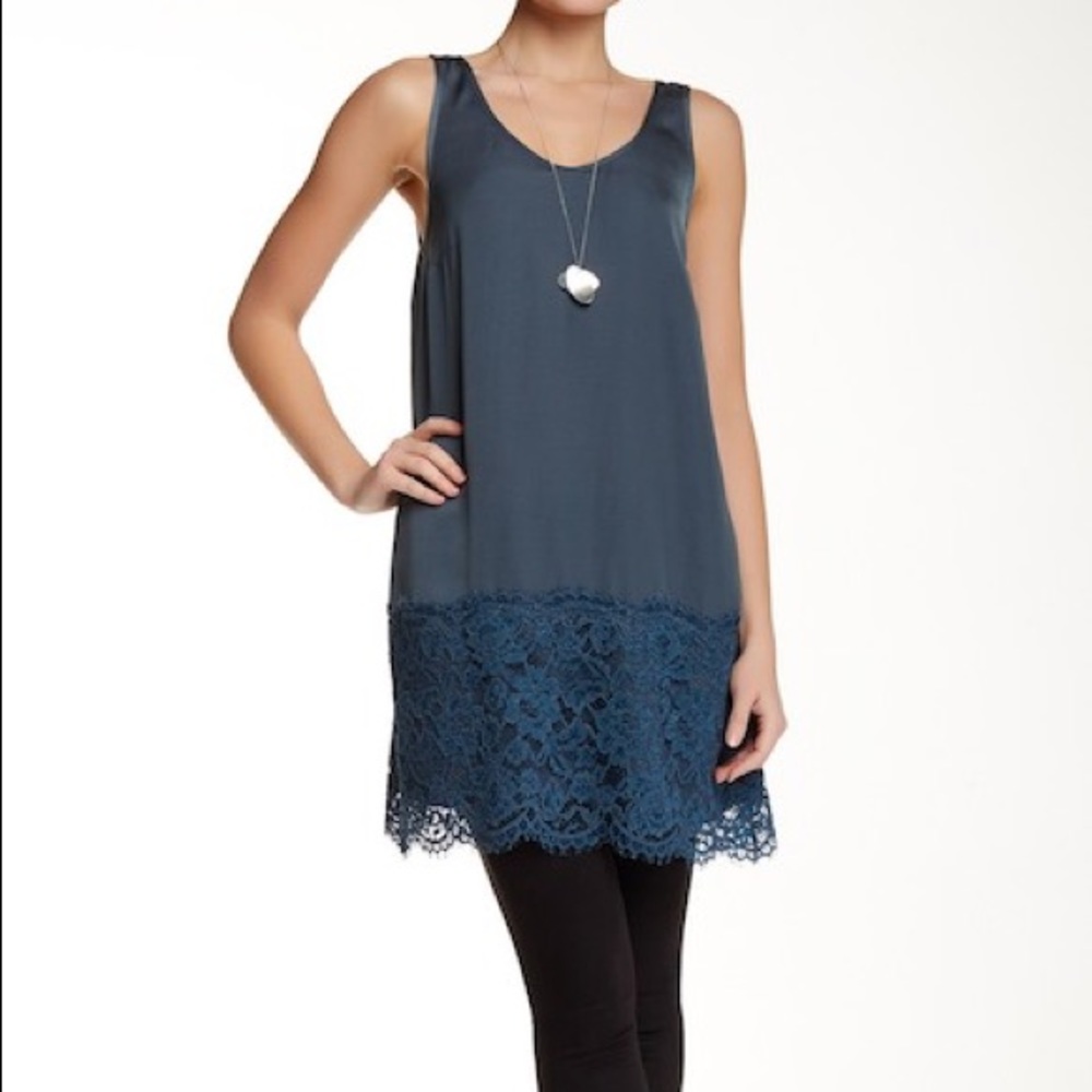 Lace tunic tank